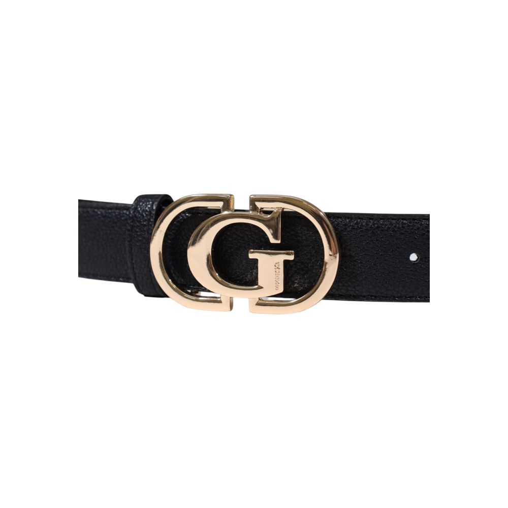 Black Polyester Thin Belt
