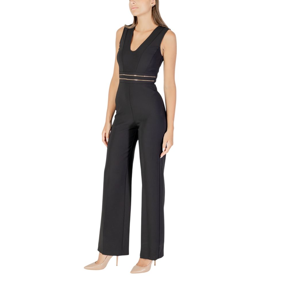 Black Polyester Jumpsuit