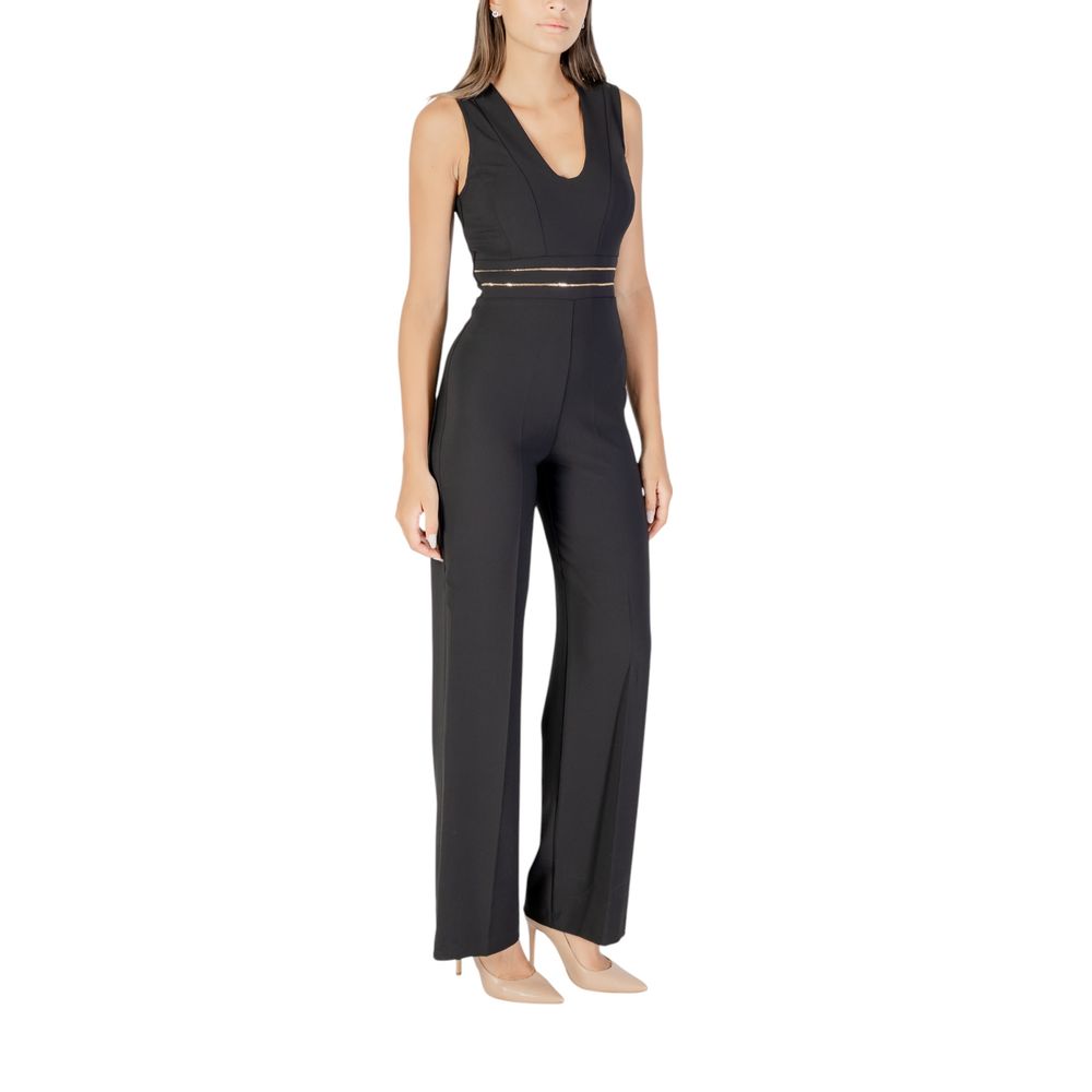 Black Polyester Jumpsuit