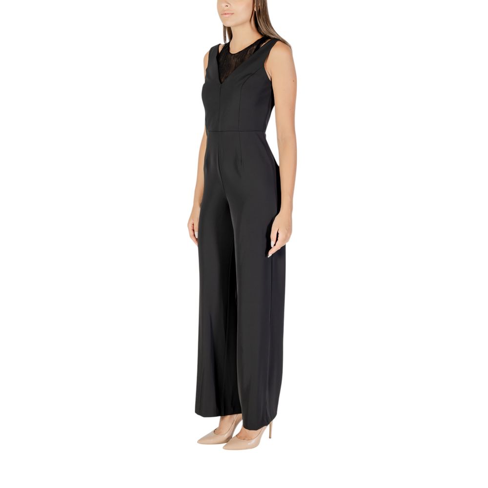 Black Polyester Jumpsuit