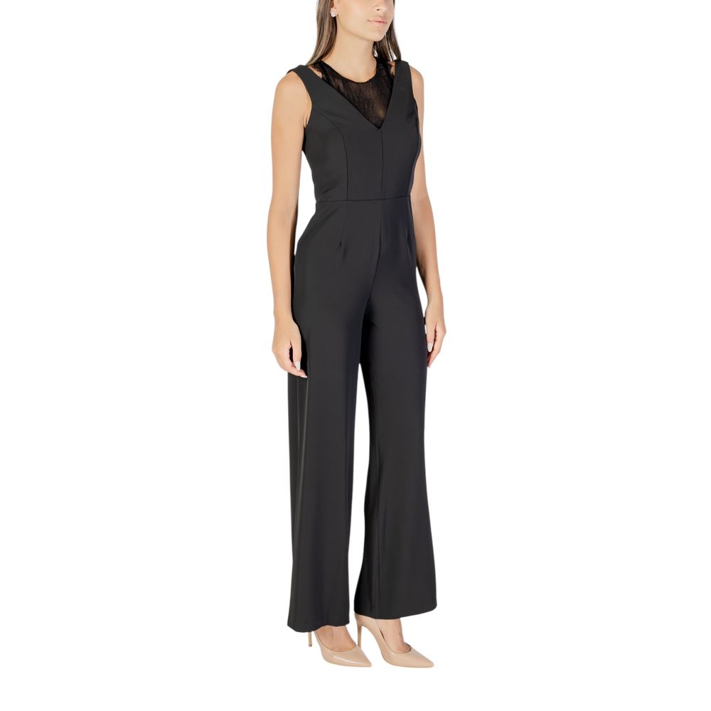 Black Polyester Jumpsuit