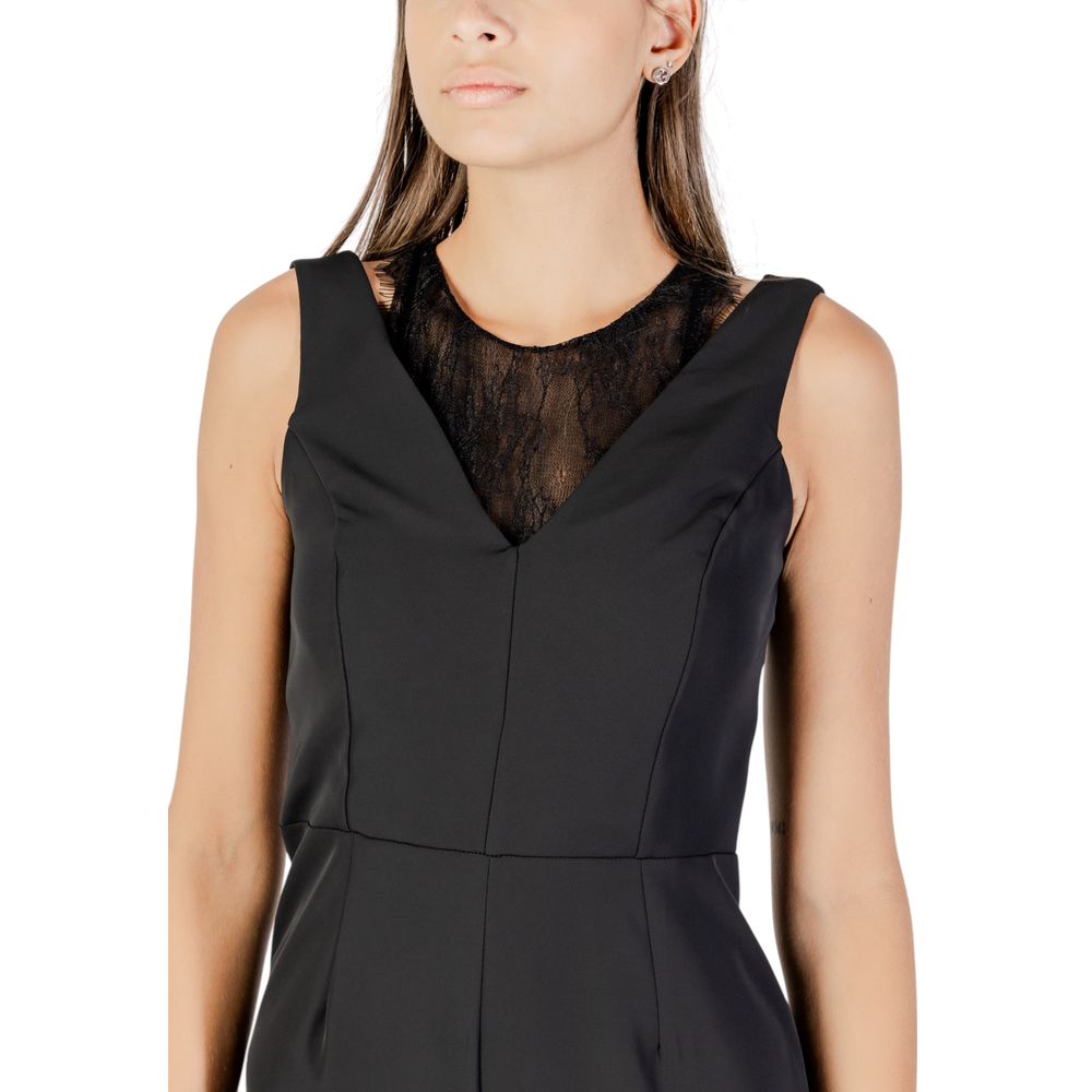 Black Polyester Jumpsuit