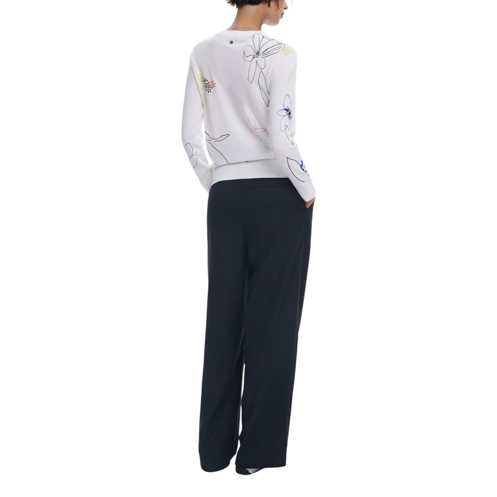 Cream Viscose Sweatshirt