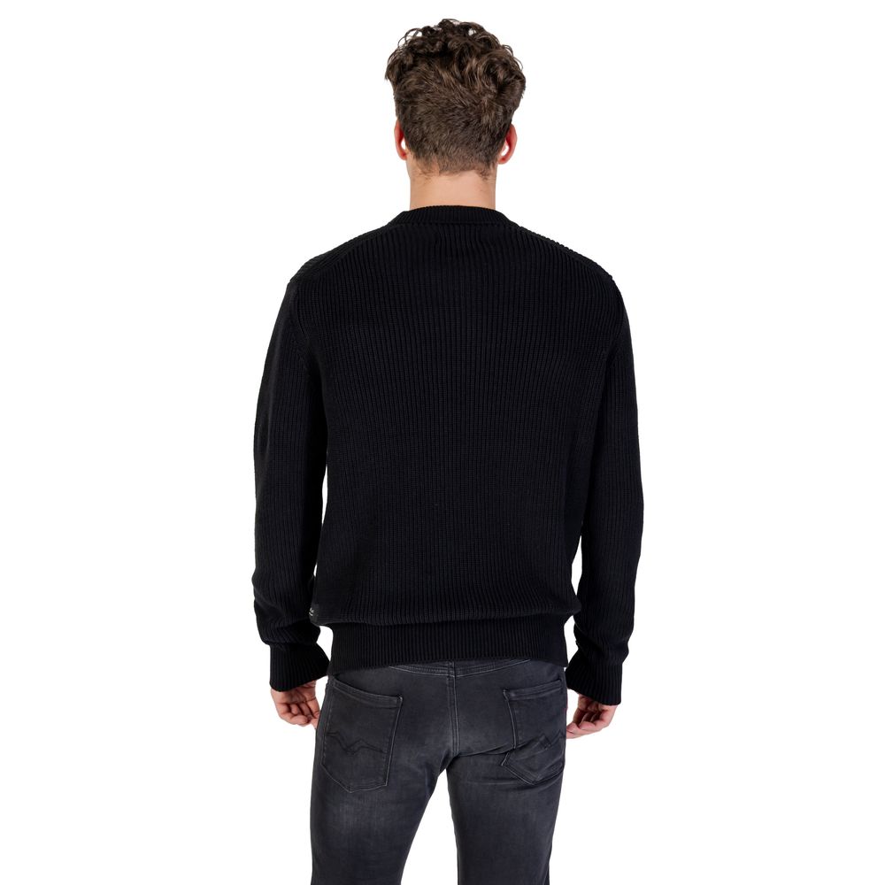Black Cotton Sweatshirt