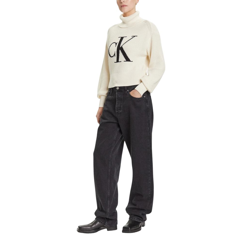 Beige Cotton Sweatshirt