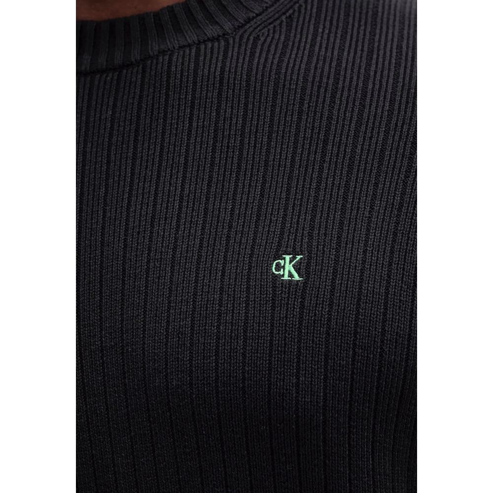 Black Cotton Sweatshirt