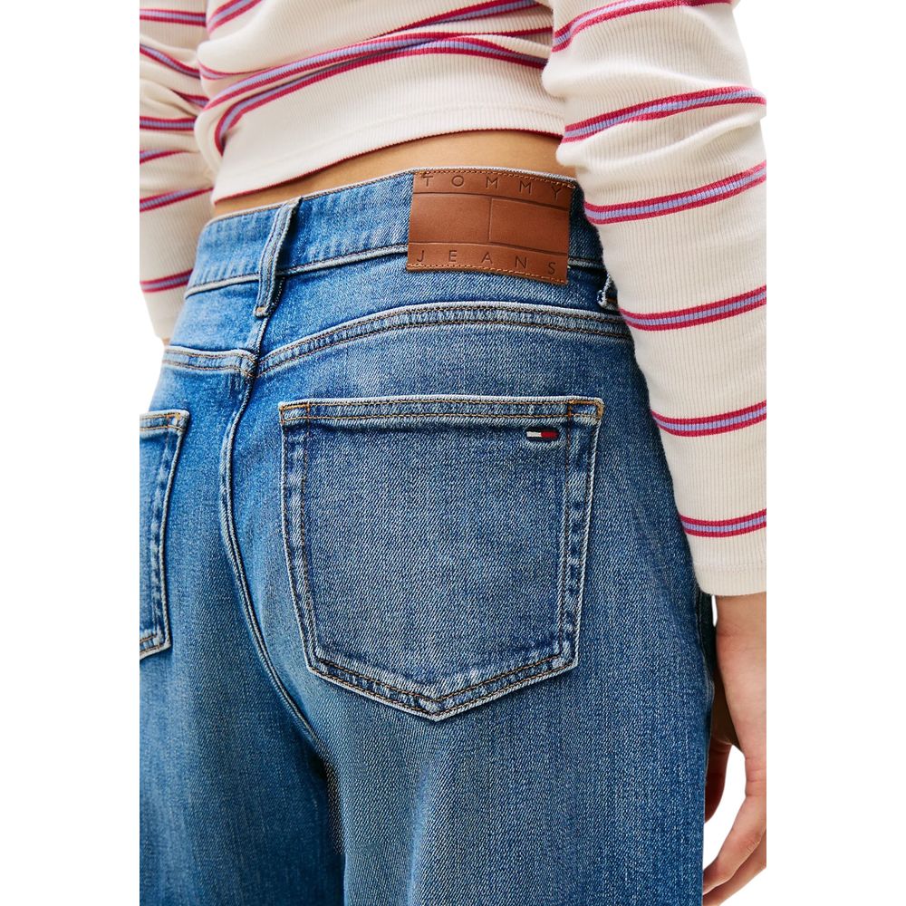 Blue Recycled Cotton Relaxed Fit Jeans