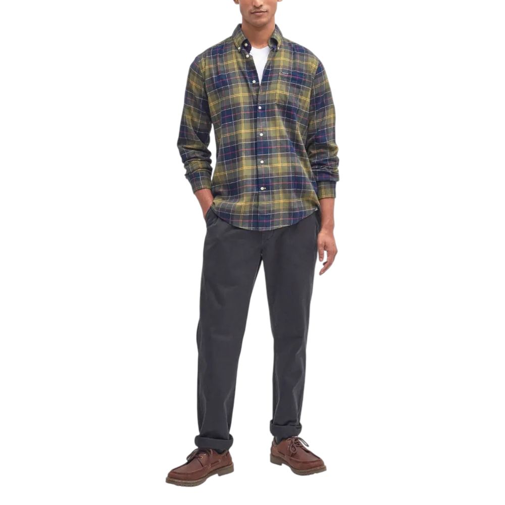 Bicolor Cotton Dress Shirt