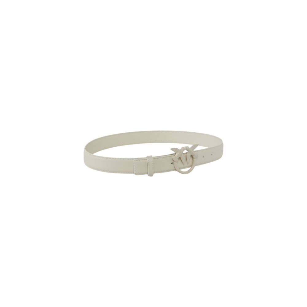 White Leather Regular Belt