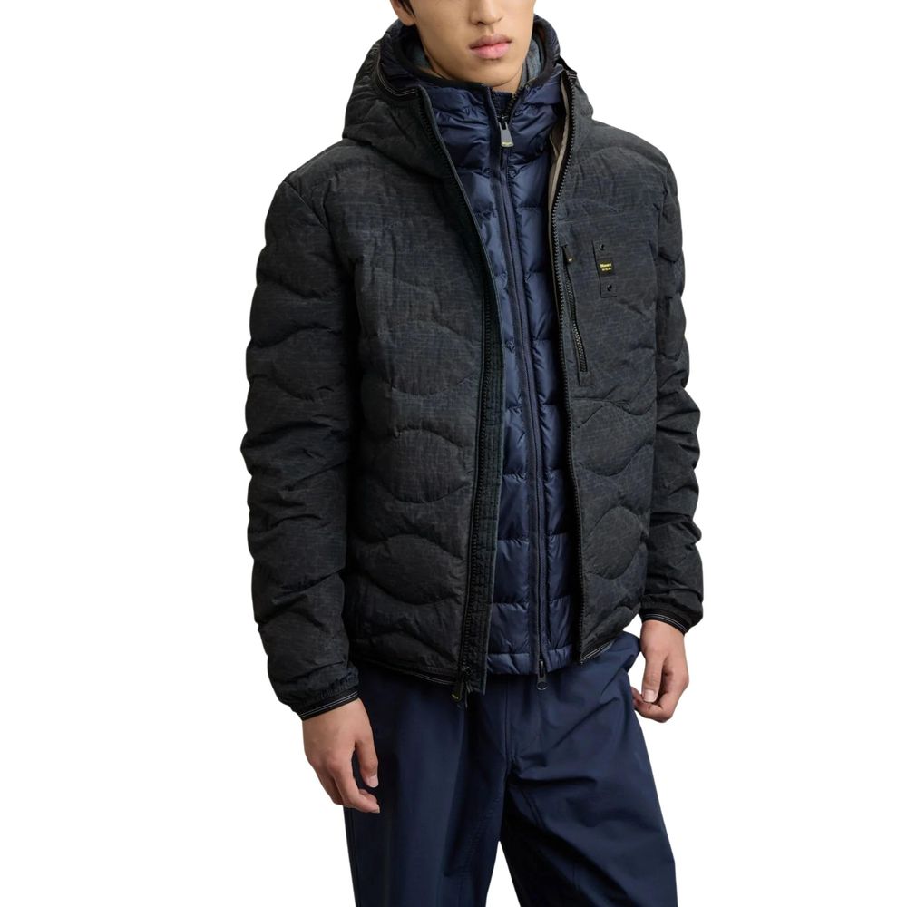 Black Polyester Coat