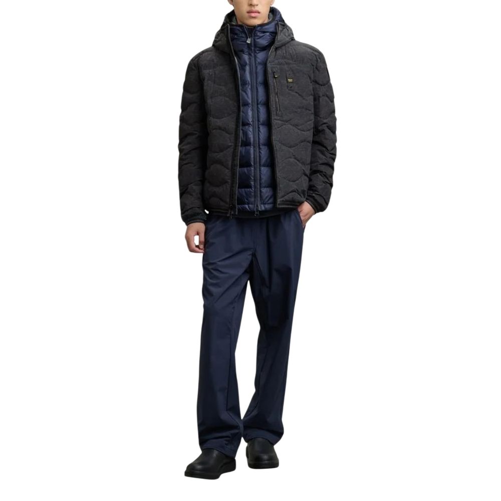 Black Polyester Coat