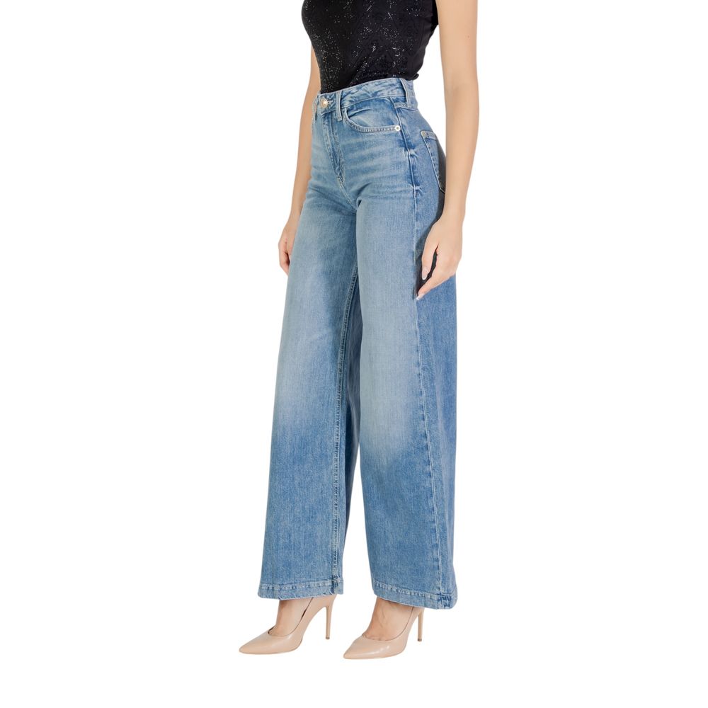 Light Blue Cotton Relaxed Fit Jeans