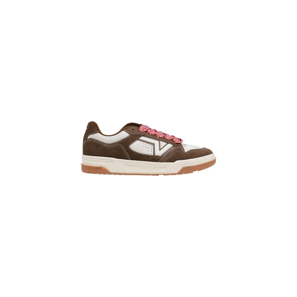 Brown Leather Low Top Sneakers