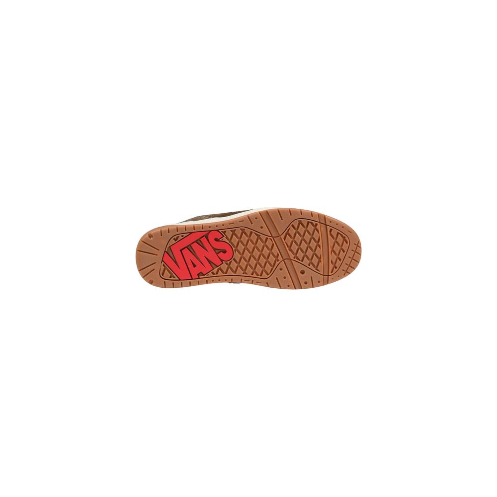 Brown Leather Low Top Sneakers