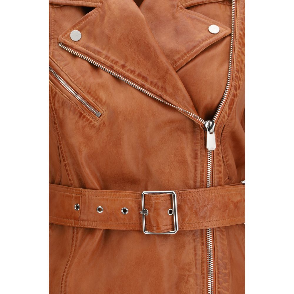 Brown Goatskin Sleeveless Jacket