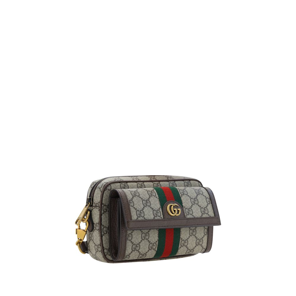 Brown Polyester Shoulder Bag