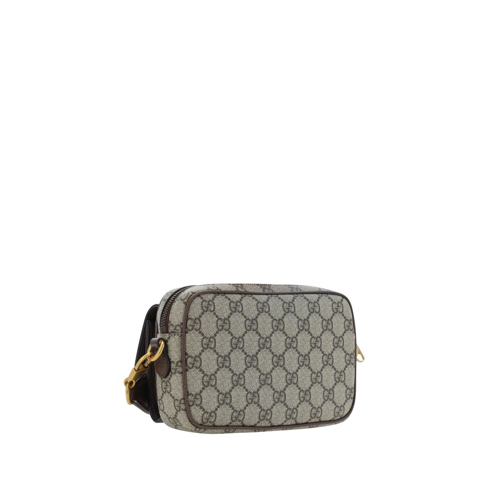 Brown Polyester Shoulder Bag