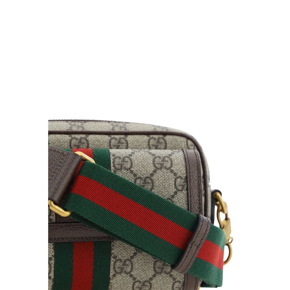 Brown Polyester Shoulder Bag