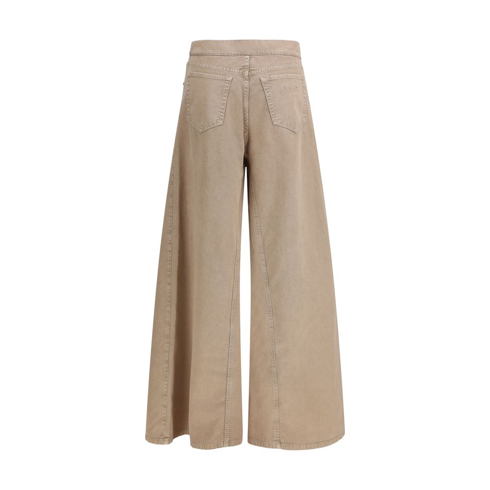 Beige Cotton Jeans Denim
