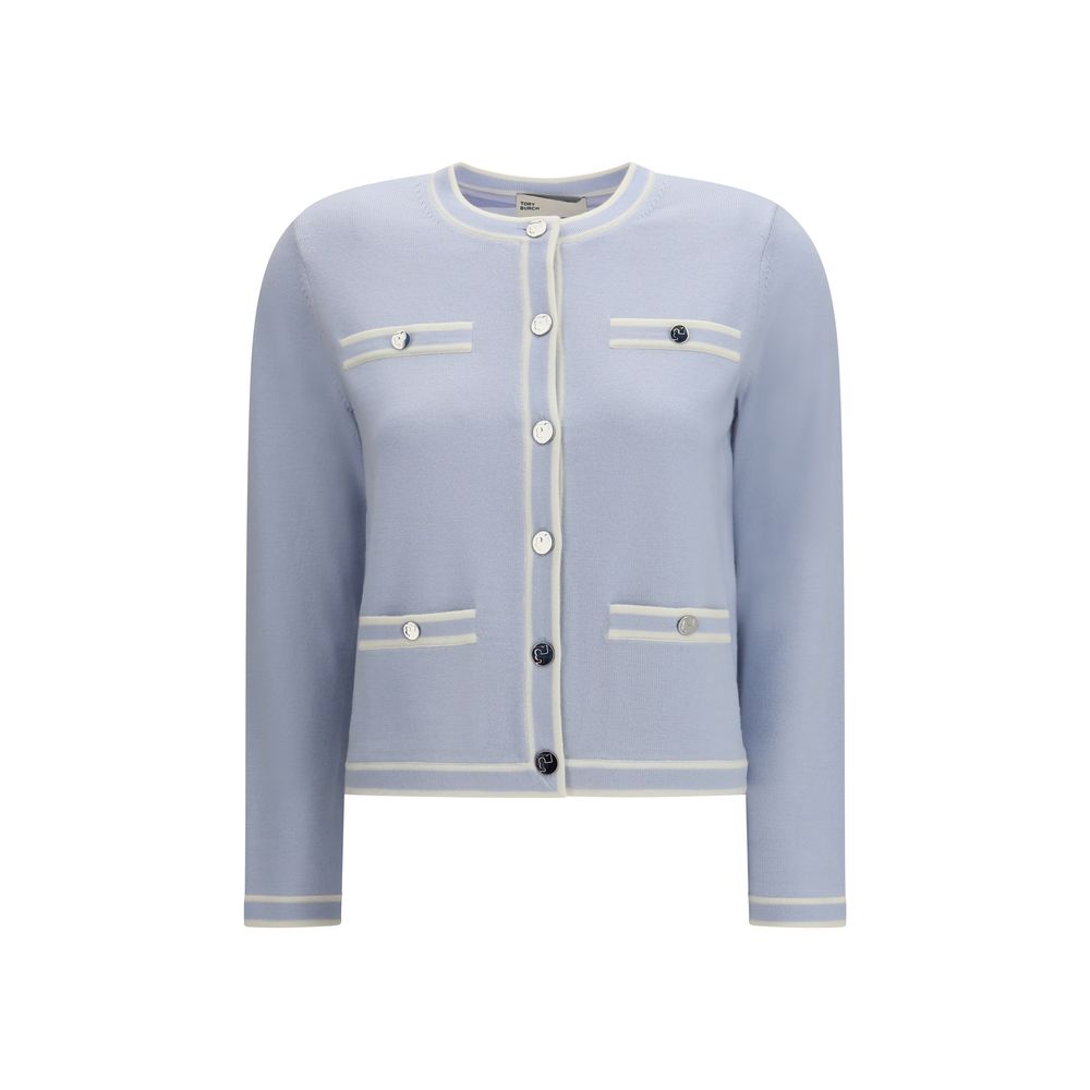 Blue Wool Cardigan