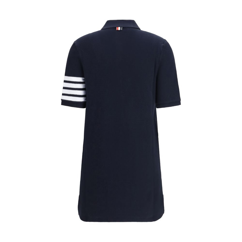 Blue Cotton Casual Dress