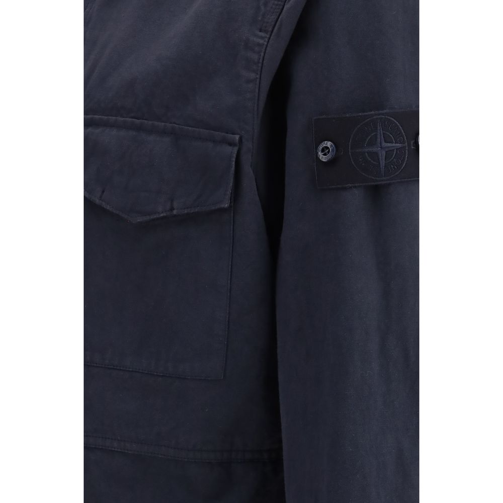 Blue Cotton Jackets And Coat