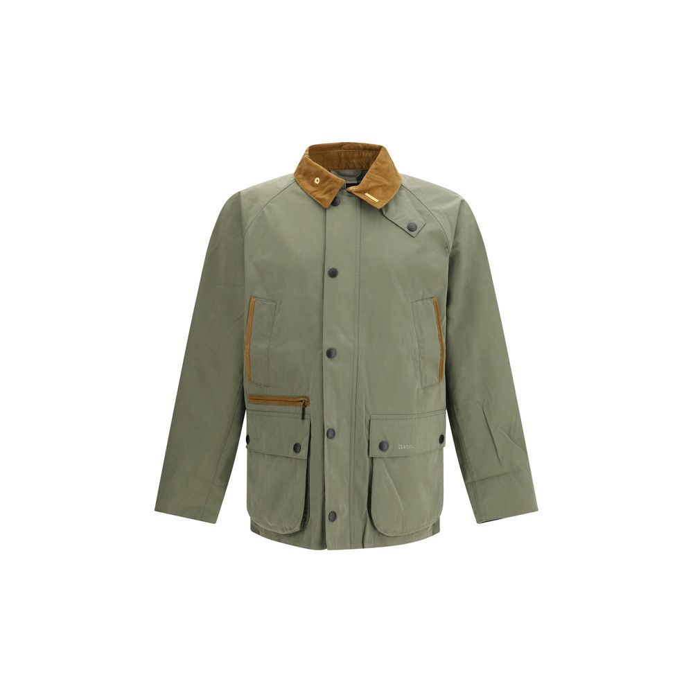 Bicolor Cotton Biker Jacket