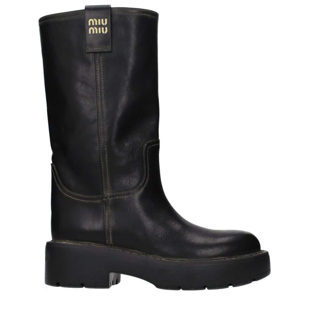 Black Leather Boots