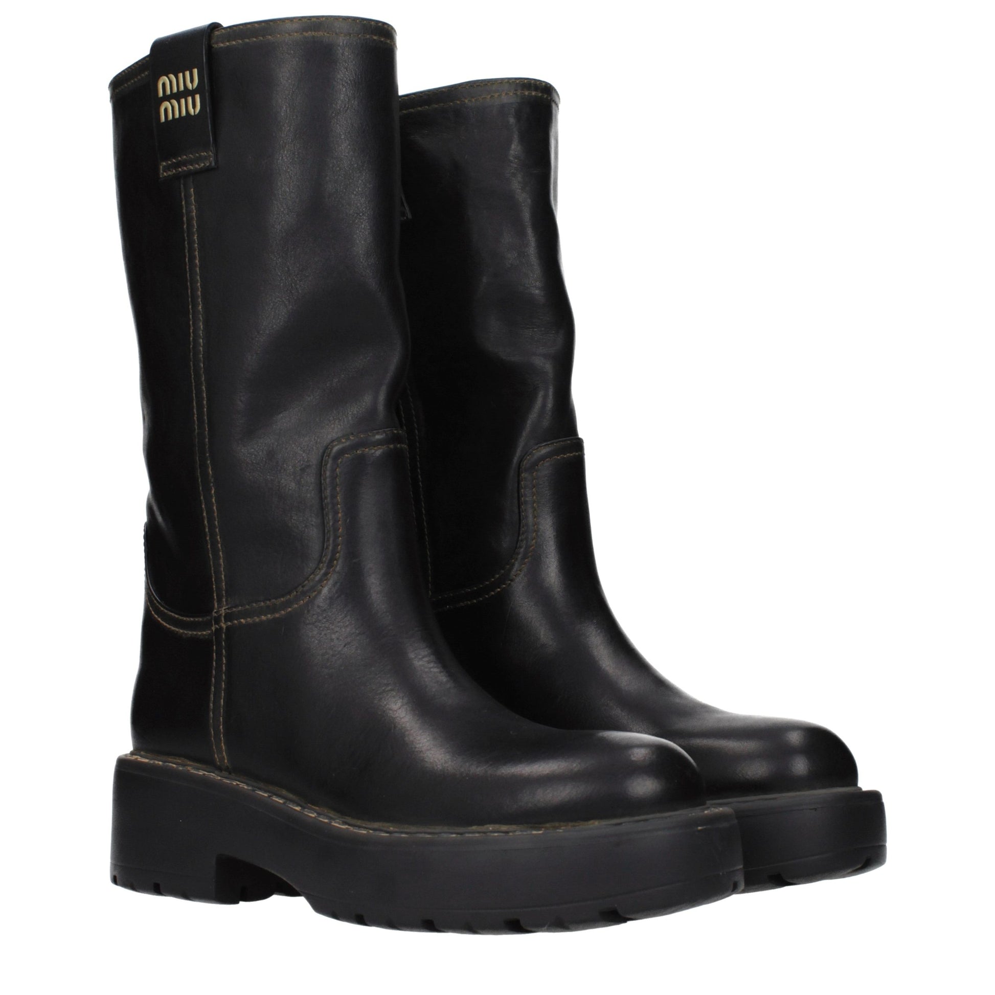 Black Leather Boots