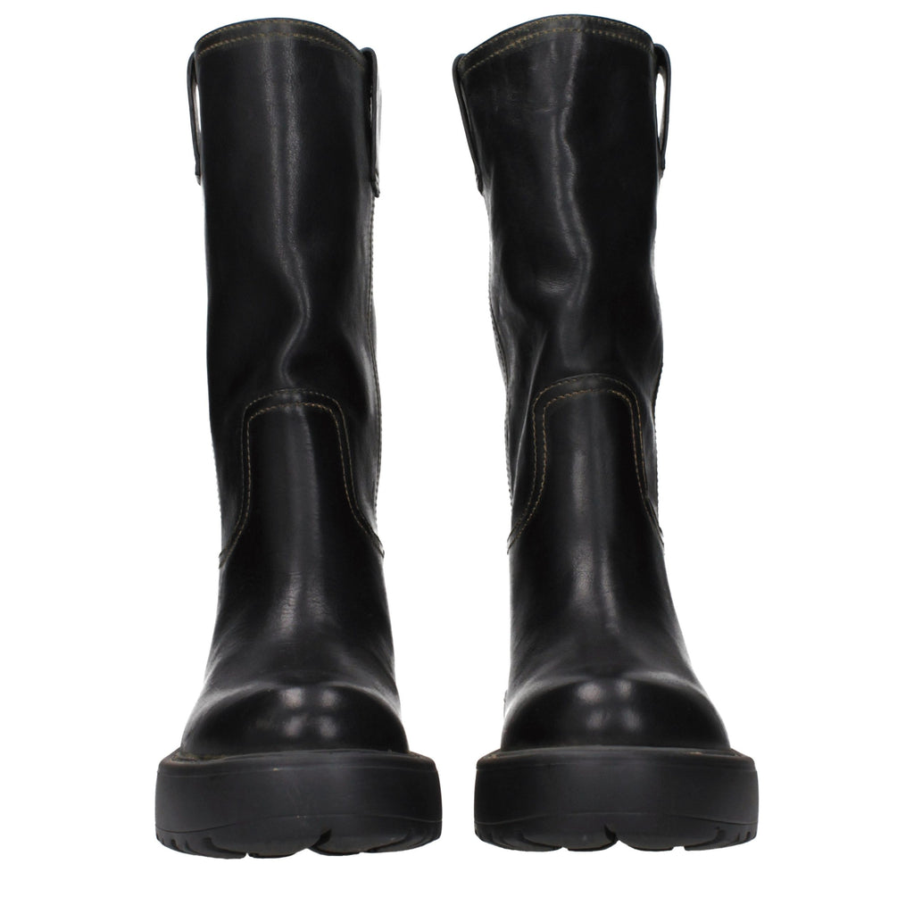 Black Leather Boots