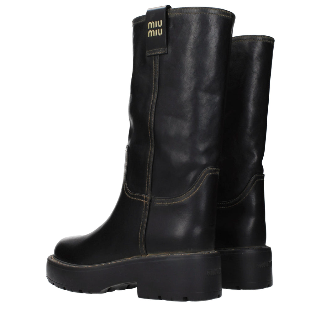 Black Leather Boots