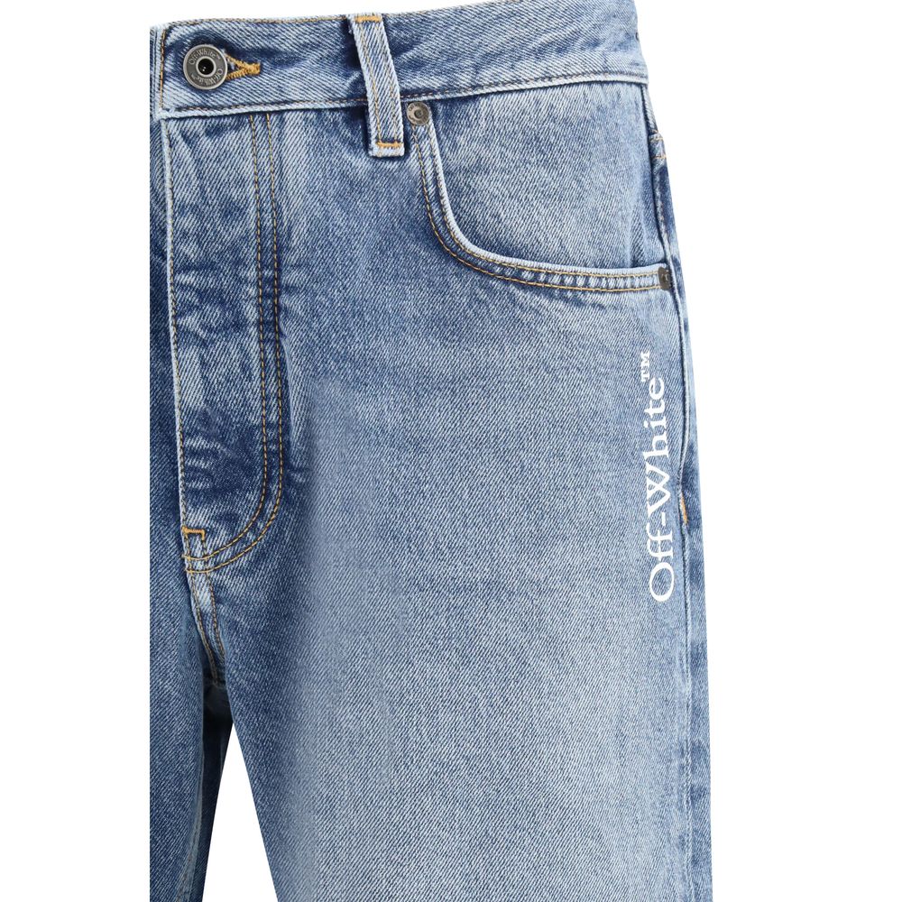 Blue Cotton Relaxed Fit Jeans