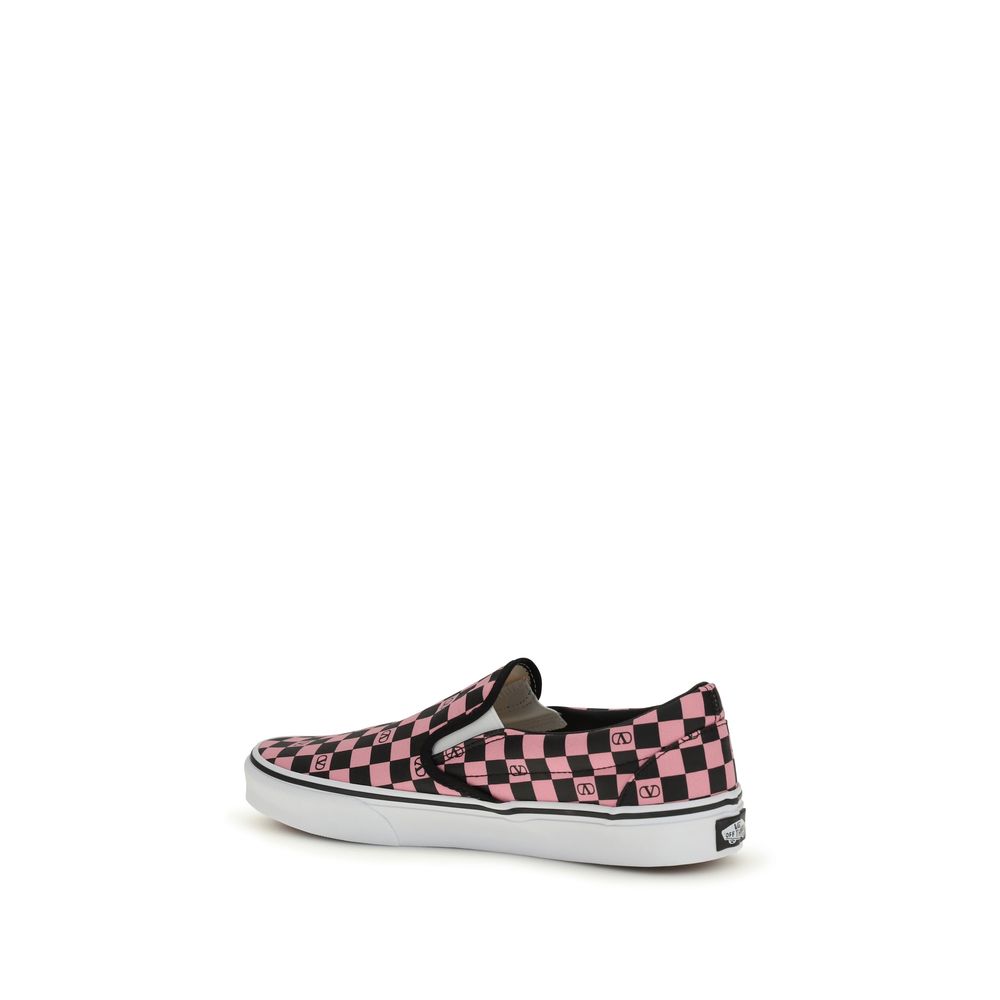 Multicolor Cotton Low Top Sneakers