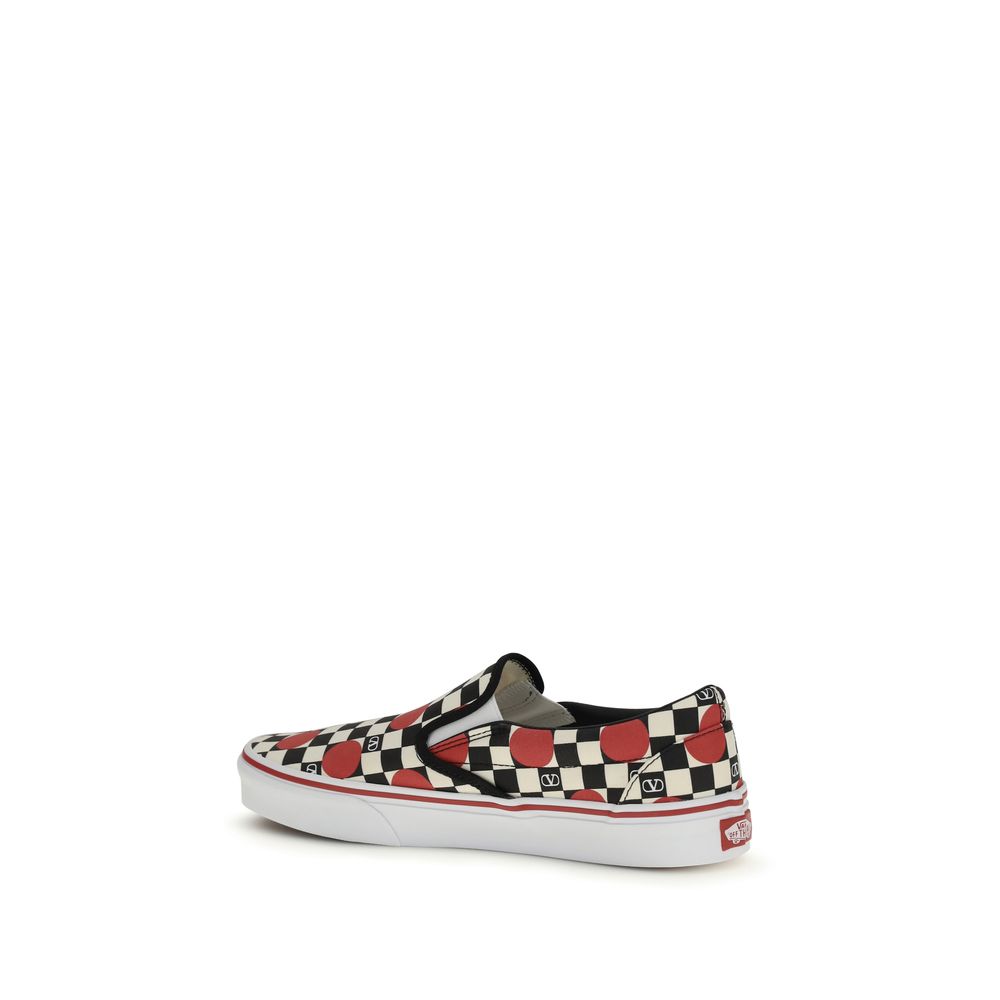 Multicolor Cotton Low Top Sneakers