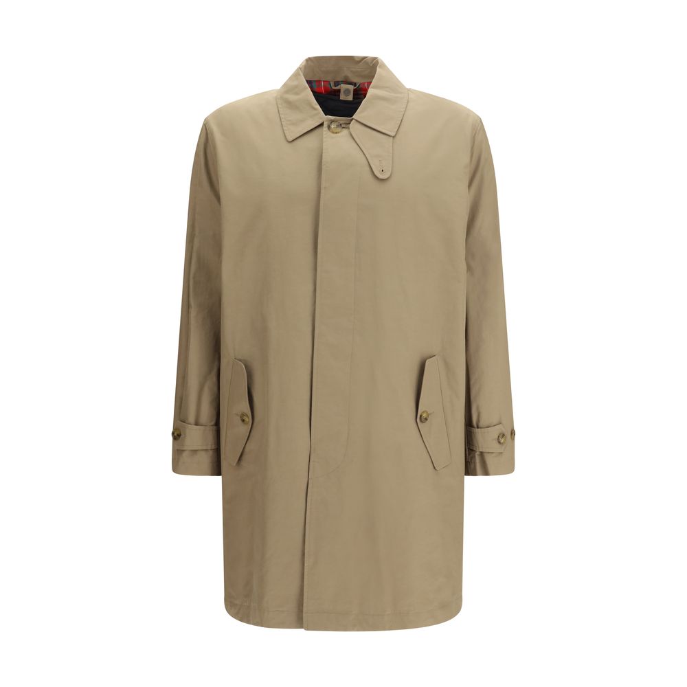 Beige Polyamide Trench Coat