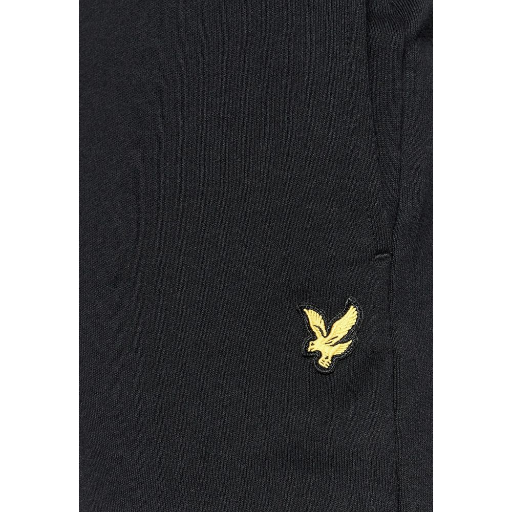 Black Cotton Bermuda Shorts