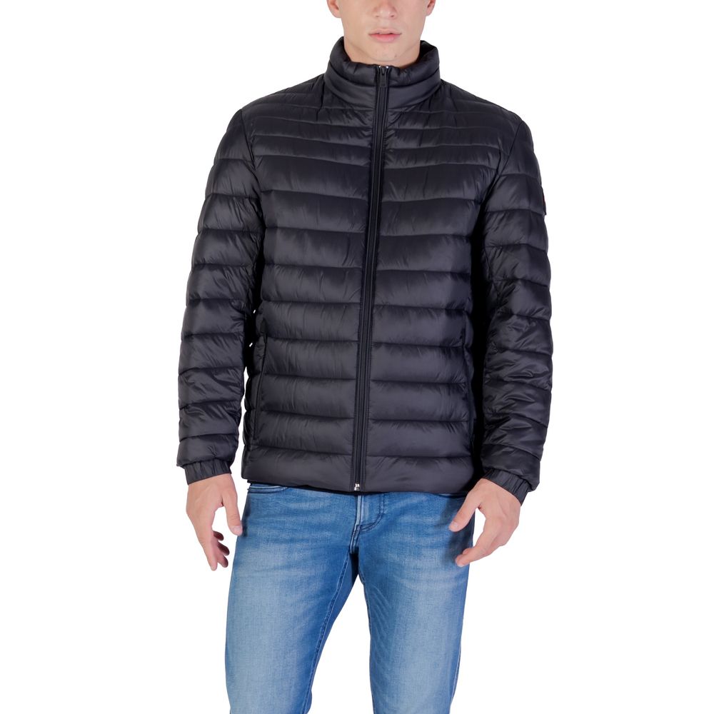 Black Recycled Polyester Coat
