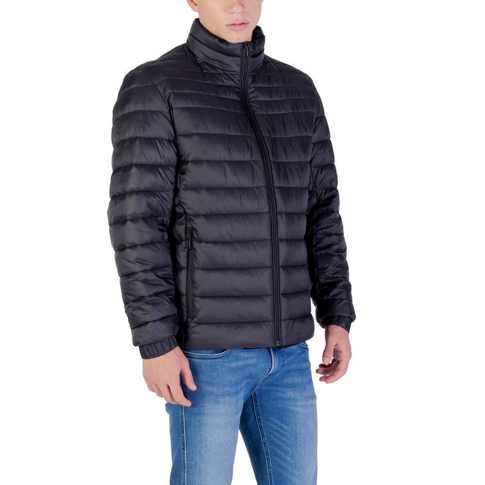 Black Recycled Polyester Coat