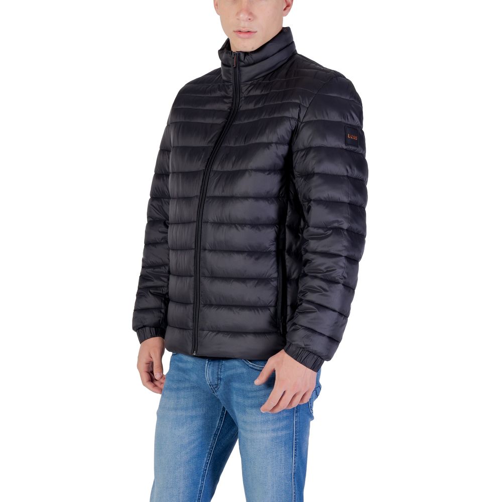 Black Recycled Polyester Coat