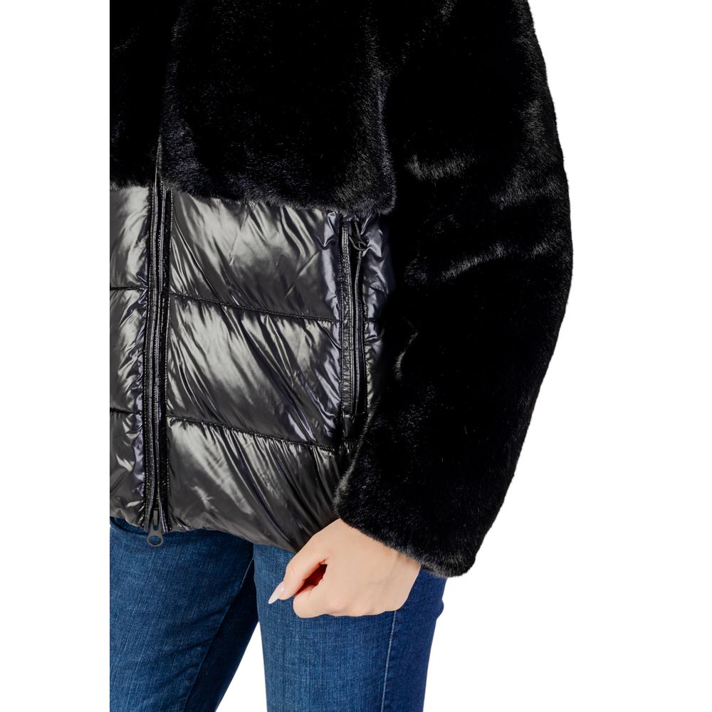 Black Polyester Coat