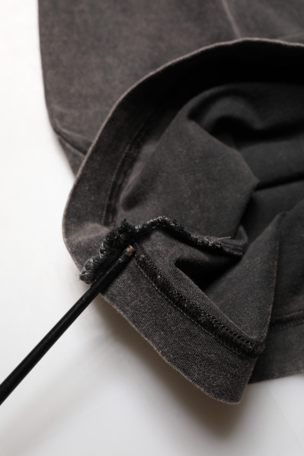 Gray Logo Embellished Men Crew Neck T-shirt