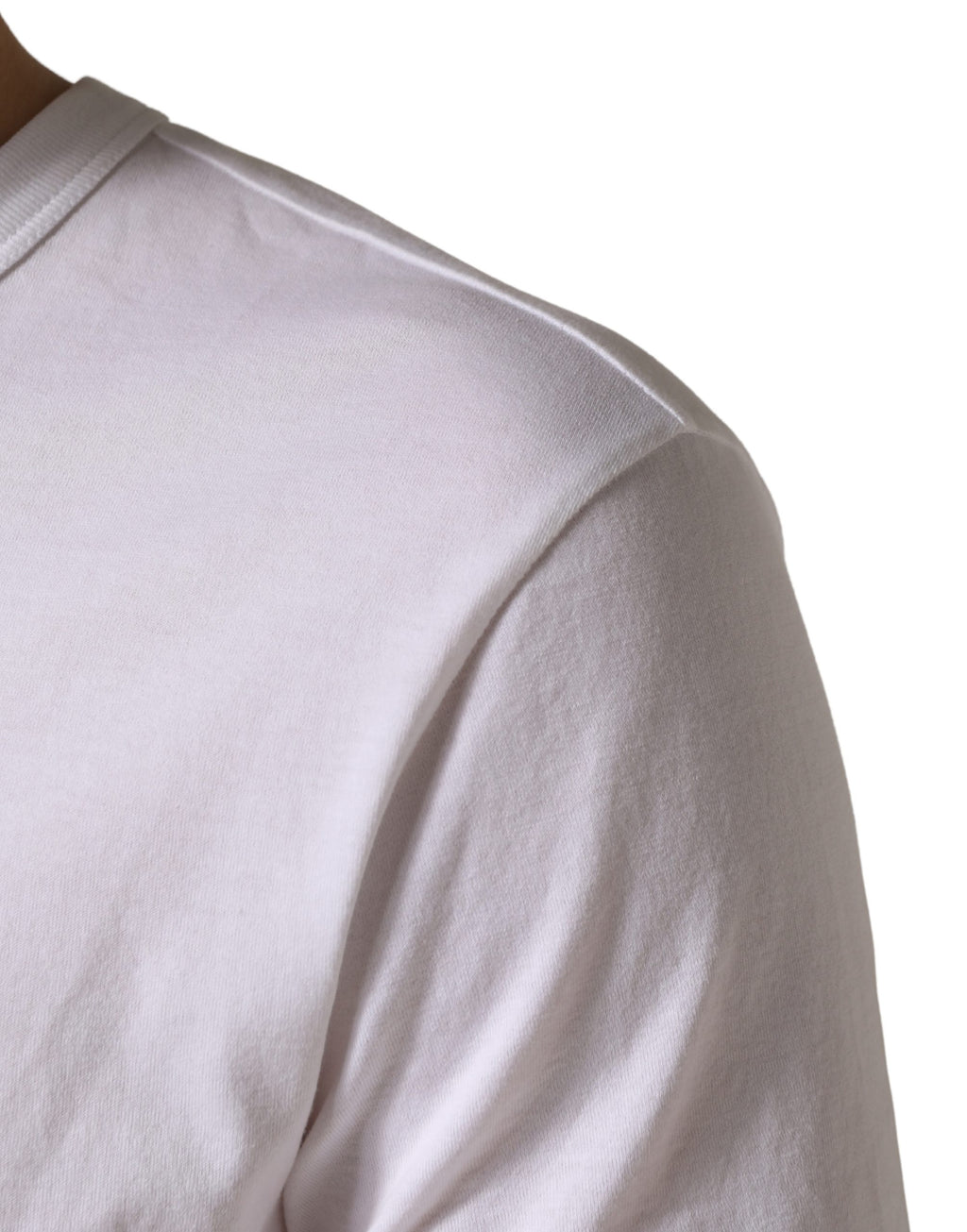 White DG Cherries Cotton Crew Neck  T-shirt