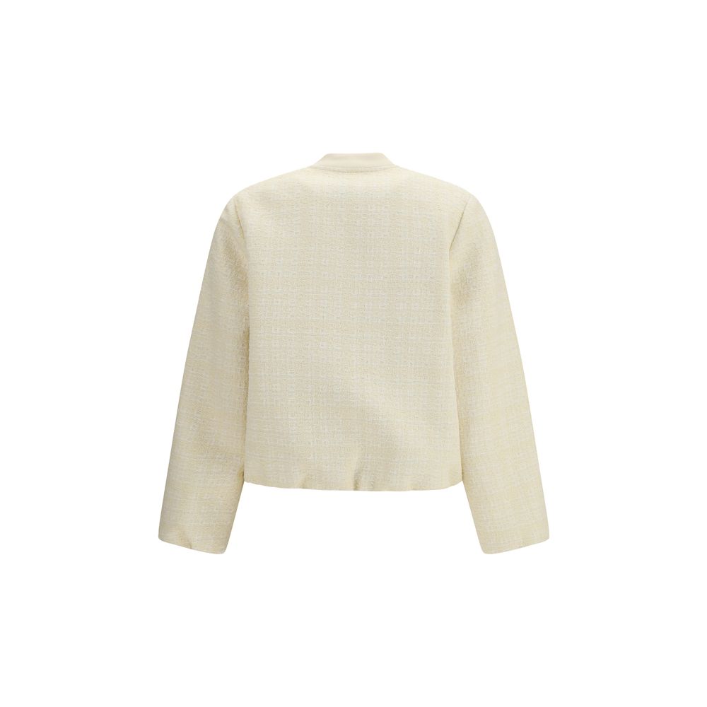 Beige Cotton Bomber