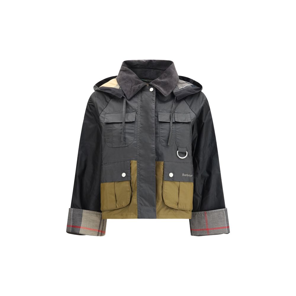 Black Cotton Full-Length Jacket