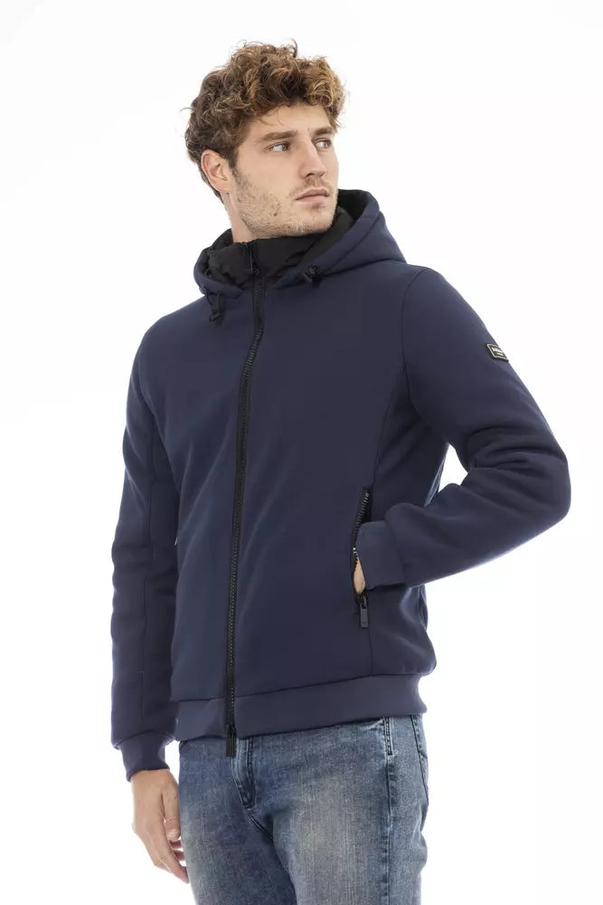Blue Polyester Bomber