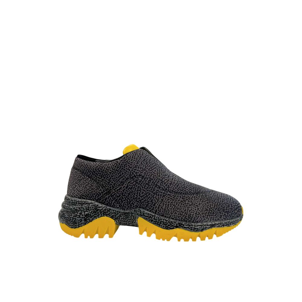 Black Leather Women Sneaker