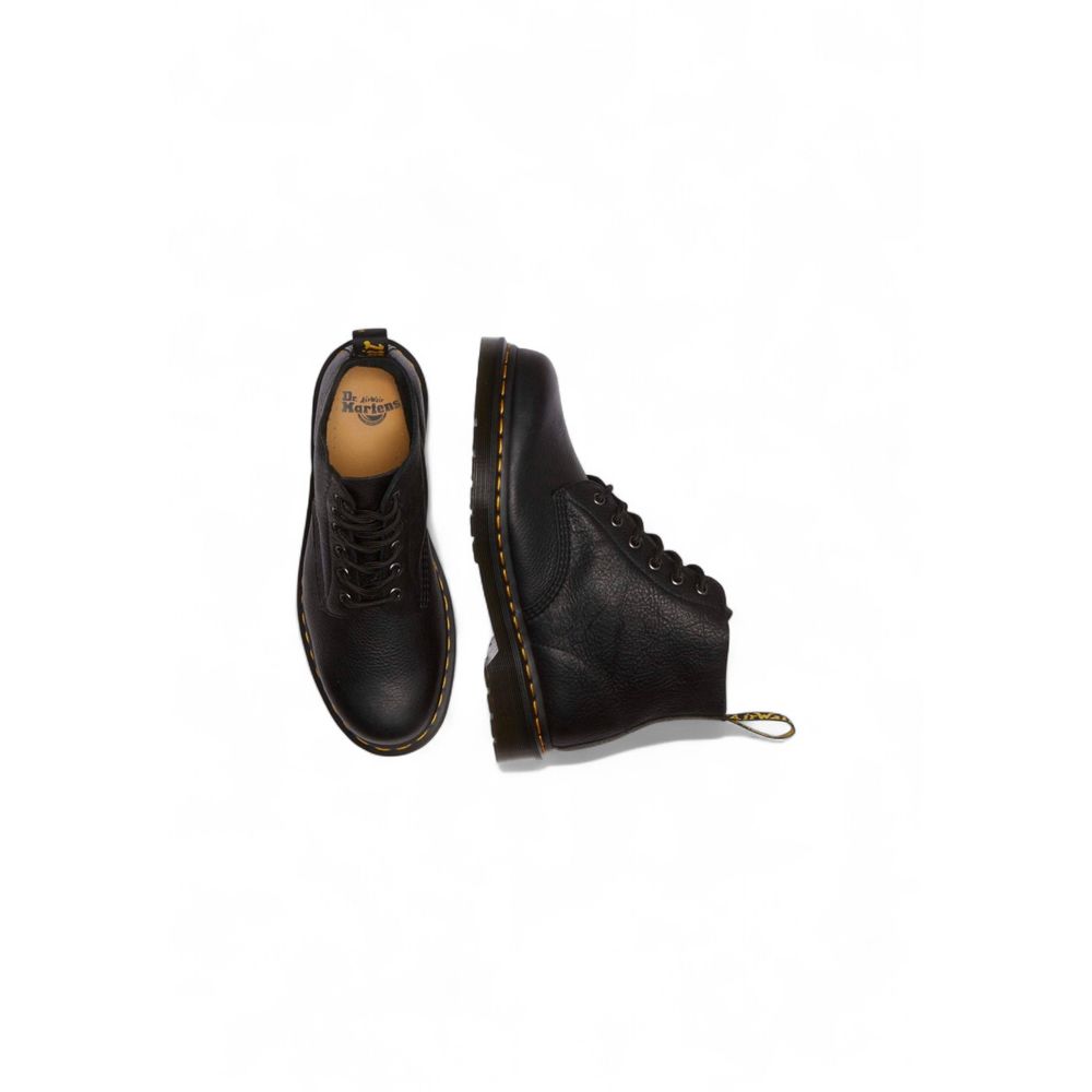 Black Leather Athletic Sneakers