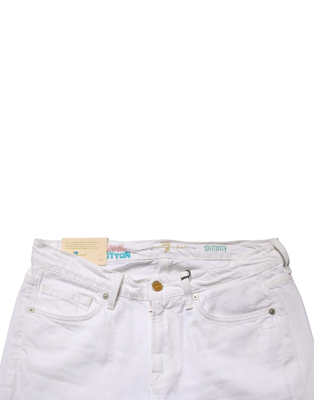 White Mid Waisted Skinny Denim Trouser Jeans