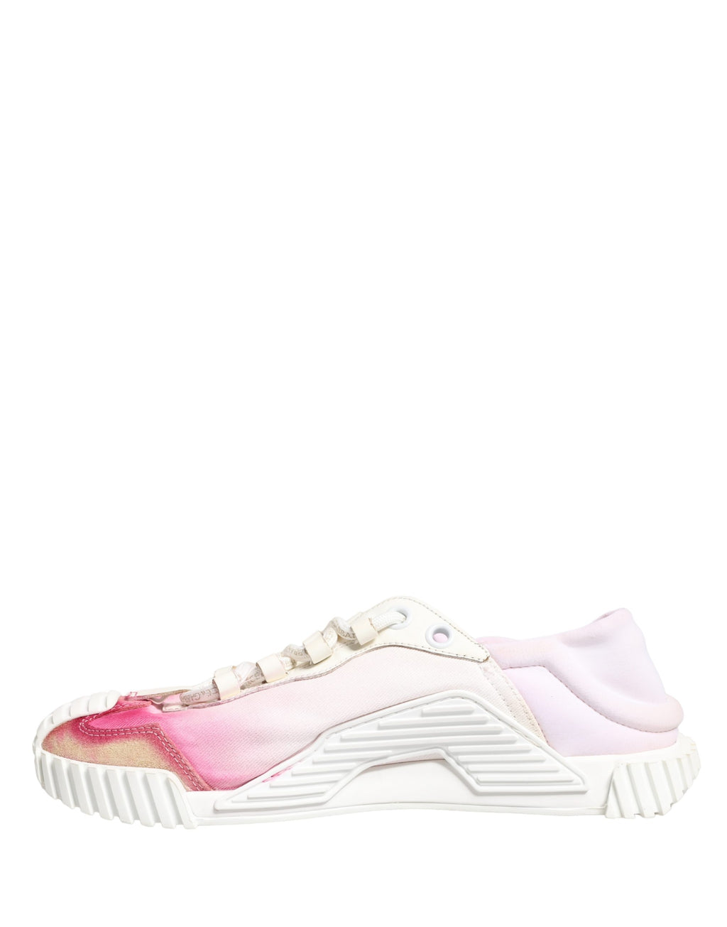 White NS1 Lace Up Low Top Sneakers Shoes