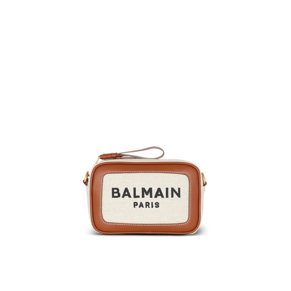 Brown Cotton Shoulder Bag